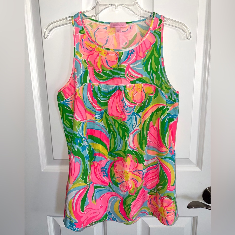 Lilly Pulitzer So A Peeling Flutter Tank Top Size XS